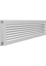 Resim Temmenfez Alüminyum Beyaz V Kanat Kapı Transfer Menfez, Panjur (324994514) 