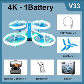 Resim 4drc Yeni V33 8k Mini Drone 4k Meslek Hd Geniş Açı Kamera 360 Koruma V33 4k-1b 