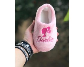 Resim Mychild Kız Çocuk Barby Panduf ,ev Ayakkabısı ,kreş Anaokulu Ayakkabısı 
