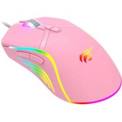 Resim Havit Gamenote MS1026 Gaming Oyuncu Mouse Pembe 