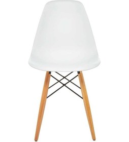 Resim Seduna Eames Sandalye | Natural Ahşap Ayaklı 