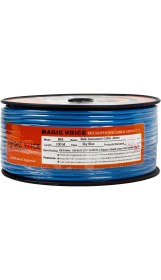 Resim MagicVoice B96 Profesyonel Tek Damarlı Blendajlı Enstrüman Mikrofon Kablosu Mono 100 Metre (Açık Mavi) 