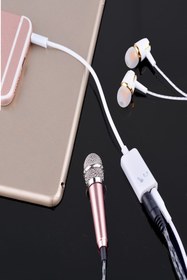 Resim Microcase 3.5 Mm Çift Çıkış Kulaklık Ve Mikrofon Kablosu - Al2310 