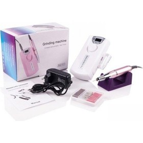 Resim BQ101 Şarjlı Manikür Pedikür Tırnak Törpü Seti Beyaz 