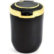 Resim Xuweiwei Golden 1 Adet Araç Yangın Sızdırmaz Küllük Duman Emicili Çöp Kutusu Abs Metal 
