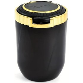 Resim Xuweiwei Golden 1 Adet Araç Yangın Sızdırmaz Küllük Duman Emicili Çöp Kutusu Abs Metal 
