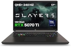 Resim Game Garaj Slayer5 9XL-5070TI C1 Intel Ultra 9 275HX 32GB RAM 1TB SSD RTX5070Ti 17" 240Hz QHD+ FreeDOS Gaming Laptop 