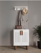 Resim Afilli Aslan Mini Askılıklı Ayakkabılık Ve Çok Amaçlı Dolap 