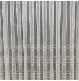 Resim Tül Perde Ağır Gramajlı Sıra Bantlı Sade Kullanışlı Tül Perde 1x2 Seyrek Pileli Tül Perde 