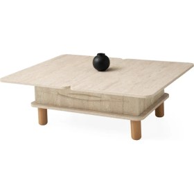 Resim Akıllı Laptop Sehpa Yemek Masası Orta Sehpa Beyaz Tomris 