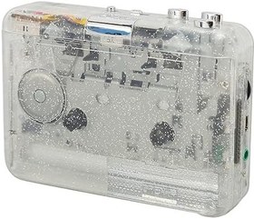 Resim Kasetten MP3'e Dönüştürücü, HiFi Stereo Ses, Retro Şeffaf Kılıf, USB Taşınabilir Kasetçalar, Kulaklıklar, Kulaklıklar Veya Araç Hoparlörleri Için 