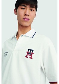 Resim Tommy Hilfiger Polo Yaka T-shirt Beyaz 