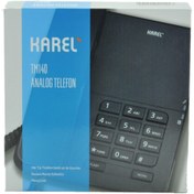 Resim Karel Telefon Masaüstü Analog Kablolu Telefon Karel Tm-140 Beyaz 
