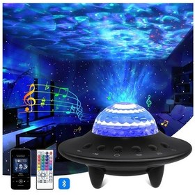 Resim Dailytech Galaxy Projektör Hoparlör Bluetooth Ufo Gece Lambası 