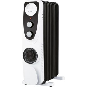Resim MWX Teknoloji LUX11-FP-BW 11 Dilim 2700 Watt Turbo Fanlı Yağlı Radyatör (Siyah/beyaz) 
