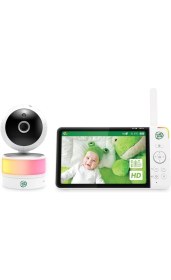Resim LF920 Bebek Kamerası, Renkli Gece Görüşü, 7", 720P, 360° Dönme, 8x Zoom, Sıcaklık Humidite Sensörü 