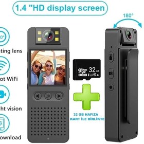 Resim Hesapli Alisveris Vücut Kamerası Hd 1080 Hafıza Kart Ile Birlikte (gece Görüşlü Video Ve Ses Kaydedici ) 