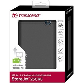 Resim Transcend TS0GSJ25CK3 Storejet 25CK3 USB 3.0 2.5 inch Disk Kutusu 