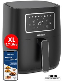 Resim Goldmaster Preto 1700 W XL Dijital Dokunmatik Airfryer 