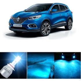 Resim Renault Kadjar Buz Mavisi Led Xenon Sis Farı Ampulü H8 8000k 