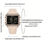 Resim Sunshine022 Sanda Erkek Digital Kronometreli 5atm Suya Dayanıklı Siyah Rose Gold Şık Kol Saati Diğer 