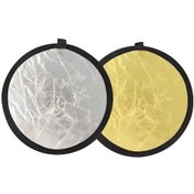 Resim Singree 30cm Taşınabilir Katlanabilir Işık Yansıtıcı - Altın/gümüş 2'li 1 - Dış Mekan Fotoğrafçılık Işıklandırma Aracı 