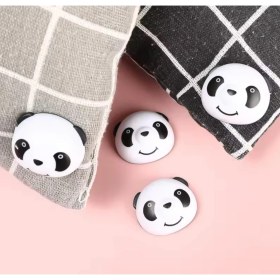 Resim Ozn Aksesuar Sevimli Panda Desen Yorgan Kılıfı Tutucu 6 Adet Plastik Sabitleyici Yastık Örtü Düzenleyici 
