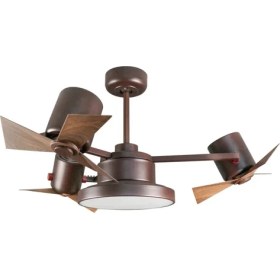 Resim Dlc Group Garbion LED Tavan Vantilatörü Kahverengi Uzaktan Kumandalı 112 cm 