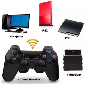 Resim Kablosuz Oyun Kolu Pc-ps2-ps3 Game Pad Titreşimli 