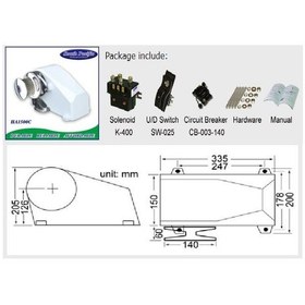 Resim Ha1500 Yatay Irgat 10MM 12v 