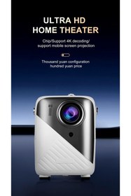 Resim TEKNOTOPIA 4K Projeksiyon Android Oyun Konsollu Ev Sineması Ultra Hd LED Projektör Netflix Prime Dolby Destekli 