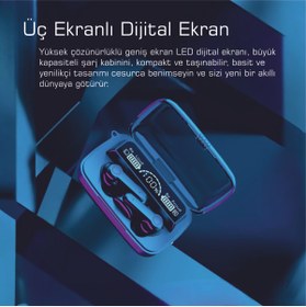 Resim BUKREM STORE M19 Bluetooth Kulaklık – Gürültü Önleme Özellikli, Redmi Note 8 Uyumlu 