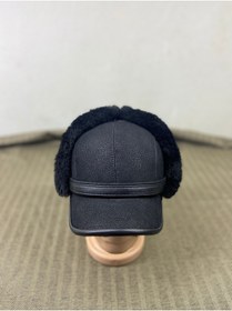 Resim Fast Style Deri kürklü pilot şapka 