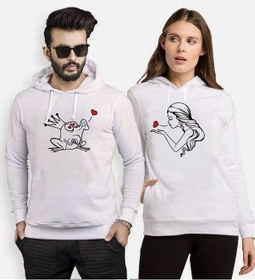 Resim Tshirthane Kurbağa Prens Sevgili Kombinleri Kapüşonlu Kombini 