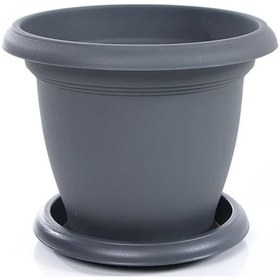 Resim Villa Saksı 14 Lt - Antrasit Renk 