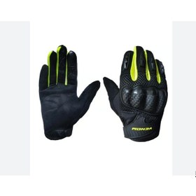 Resim Motosiklet Eldiveni Yazlık Venom Vn-920 M Beden Sarı-siyah 