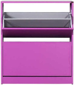 Resim Flat Duo 2 Katlı Geniş Ayakkabılık Dolabı - Mor 