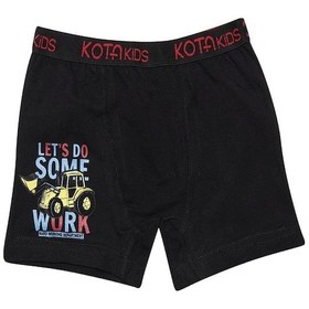 Resim Kota 1005x12 Erkek Çocuk 12'li Likralı Karışık Desen Boxer-renkli Çok Renkli 