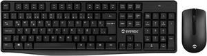 Resim Everest KM-7500 Siyah Kablosuz Q Multimedia Klavye + Mouse Set 