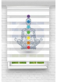 Resim Perdecizade Enxboy Yoga1 Dijital Baskılı Zebra Perde-cocuk Odası-stor Perde Renkli 