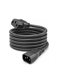 Resim 10 Adet - Power Uzatma Güç Kablosu - C13 To C14 Bakır Kablo - 1.8 Metre 