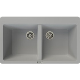 Resim Polex Cristal Lux Granit Eviye Naya9 Gri 