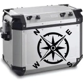 Resim Pusula Motosiklet Çanta Sticker Etiket Modeli 