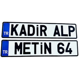 Resim Plaka, Karavan Plakası, Dekor Plaka 