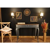 Resim Wooding 100 Cm Çekmeceli Masif Antrasit Ceviz Dresuar (548587737) Ceviz 