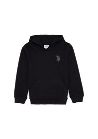 Resim U.S. Polo Assn. Erkek Çocuk Siyah Kapüşonlu Basic Sweatshirt 50313980-VR046 