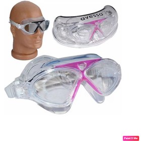Resim Avessa 8170 Unisex Yetişkin Yüzücü Deniz Gözlüğü Buğu Yapmaz Havuz Gözlüğü Pembe + Silikon Bone 