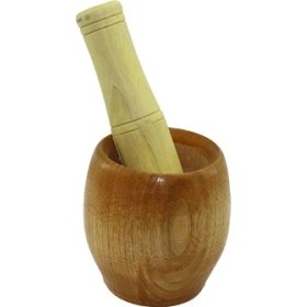 Resim Ahşap Bambu Havan Sarımsak Dövecek Ç: 7cm--D: 5.8cm--Y: 8.5cm Fileli Ambalaj (5250) 