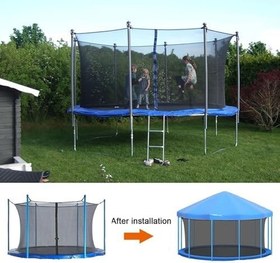 Resim Trambolin Gölgelik | Trambolin Koruma,Park Bahçe Oyun Alanı İçin Su Geçirmez Kanopi Örtüsü 