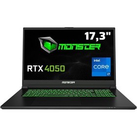 Resim Monster Abra A7 V15.2.5 i7-12700H 32 GB 1 TB SSD 6 GB RTX4050 17.3" W11H Dizüstü Bilgisayar 